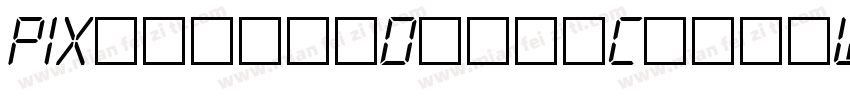 PIXymbolsDigitClockW90-BdIt Regular字体转换